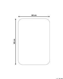 Tappeto da bagno URLANA Verde scuro 60 x 90 cm Microfibra