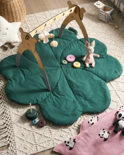 Tappeto da gioco per bambini ACADINE 110 x 110 cm Cotone Verde