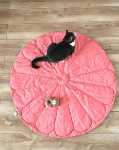 Tappeto da gioco per bambini ELIZJUM 110 x 110 cm Cotone Rosa