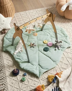 Tappeto da gioco per bambini HELIKON 110 x 110 cm Cotone Verde chiaro