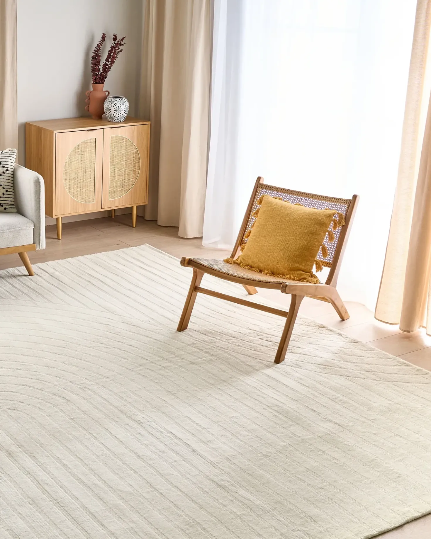 Tappeto DAGARI Beige 300 x 400 cm Lana
