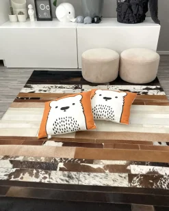 Tappeto DALYAN Marrone 140 x 200 cm Pelle naturale