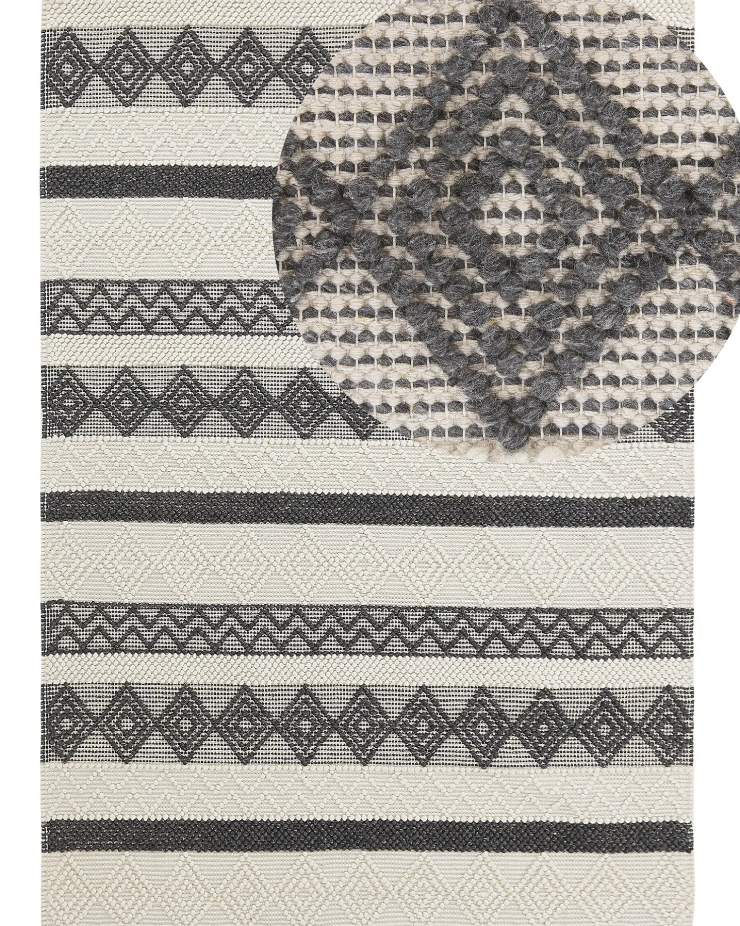 Tappeto DAVUTLAR Beige chiaro 160 x 230 cm Lana
