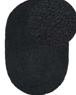 Tappeto DEMIRCI Nero 160 x 230 cm Iuta