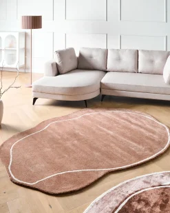 Tappeto DERA Marrone 160 x 230 cm Viscosa