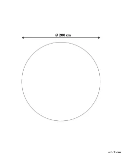 Tappeto DIGRI Beige ø 200 cm Viscosa