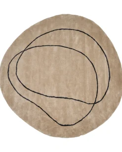 Tappeto DIGRI Beige ø 200 cm Viscosa