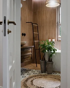 Tappeto DIKILI Beige ø 120 cm Iuta