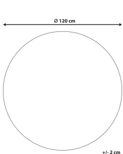 Tappeto DIKILI Beige ø 120 cm Iuta