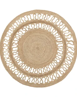 Tappeto DIKILI Beige ø 120 cm Iuta
