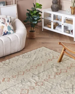 Tappeto DISPUR Beige 160 x 230 cm Cotone