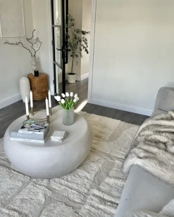 Tappeto DIYADIN Beige 160 x 230 cm Cotone