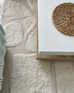 Tappeto DIYADIN Beige 160 x 230 cm Cotone
