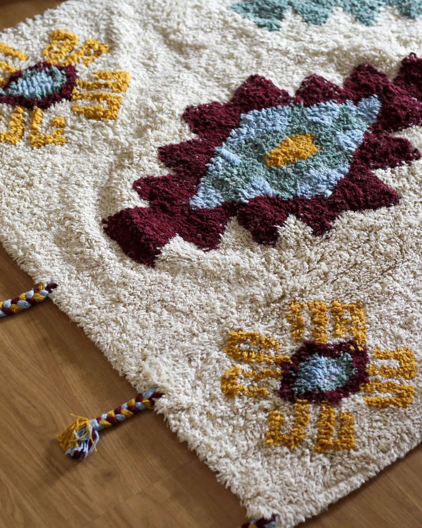 Tappeto DUZCE Beige 160 x 230 cm Cotone