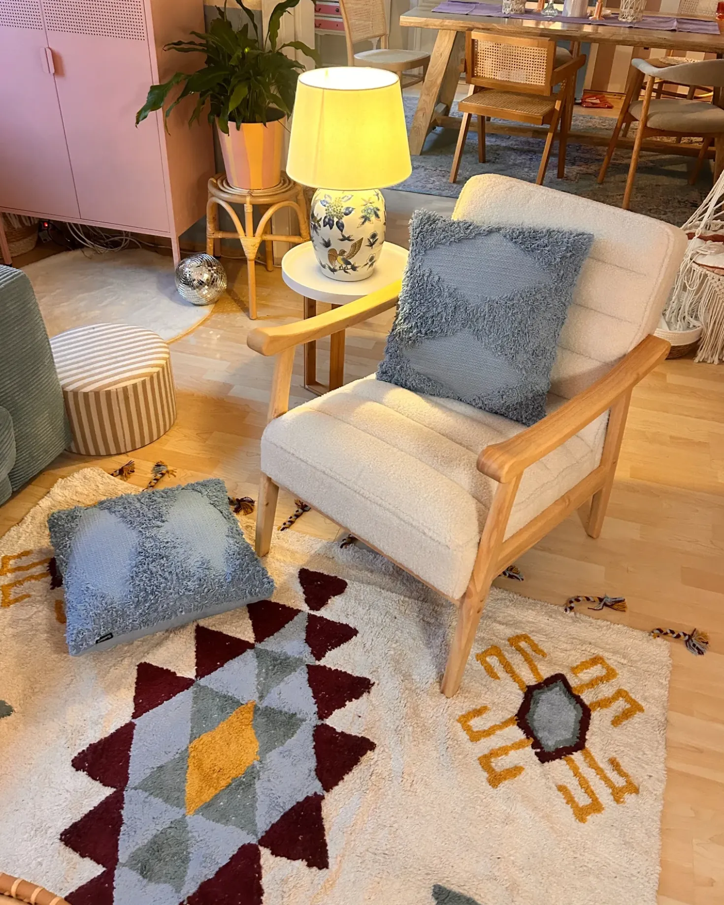 Tappeto DUZCE Beige 160 x 230 cm Cotone