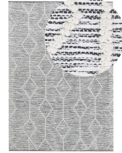 Tappeto EDREMIT Grigio 140 x 200 cm Cotone