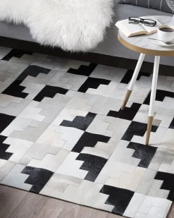 Tappeto EFIRLI Grigio 160 x 230 cm Pelle naturale