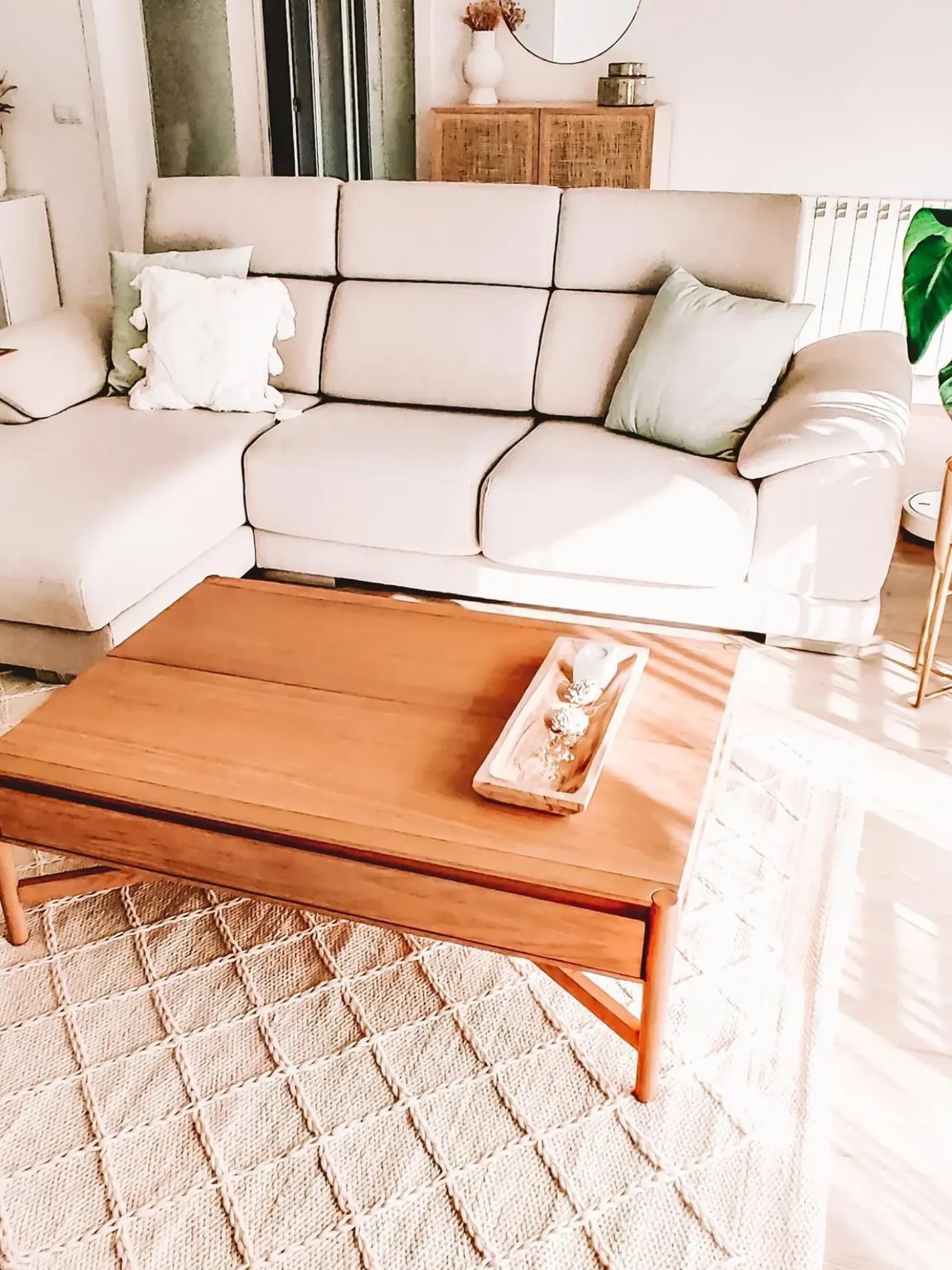 Tappeto ELLEK Bianco 160 x 230 cm Lana