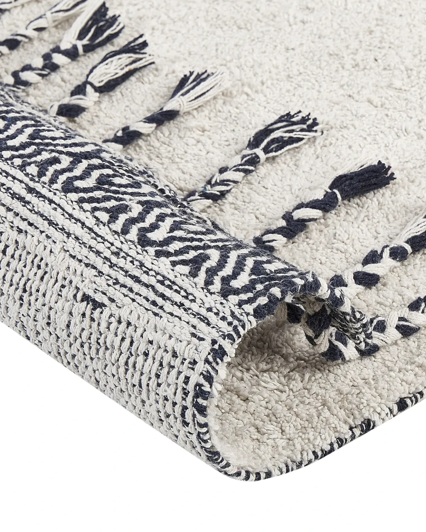 Tappeto ERAY Beige chiaro 140 x 200 cm Cotone