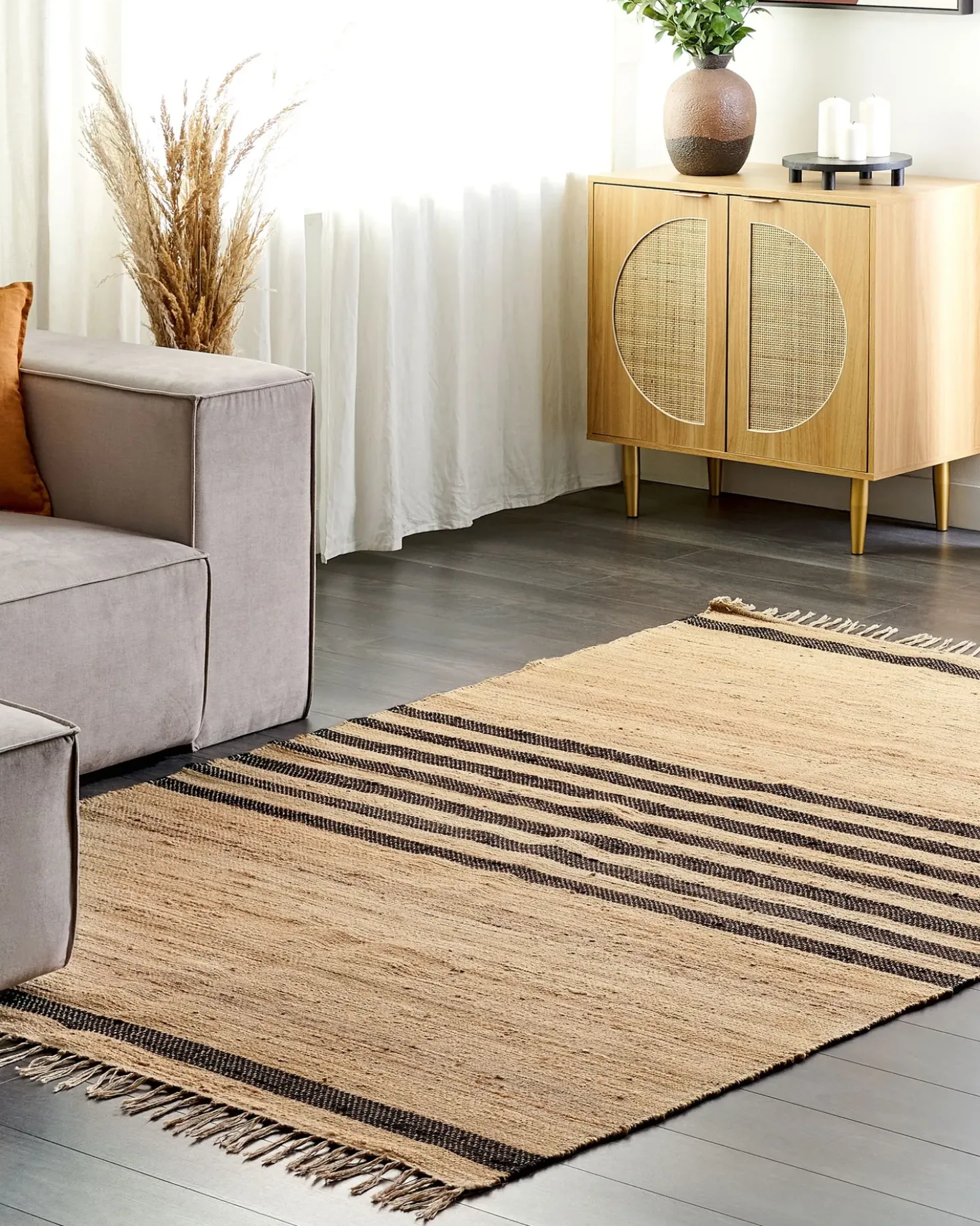Tappeto ERICEK Beige 160 x 230 cm Iuta