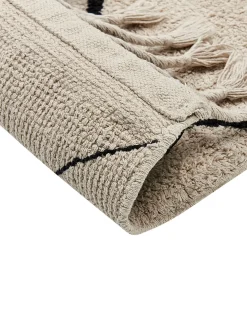 Tappeto ERLER Beige chiaro 160 x 230 cm Cotone