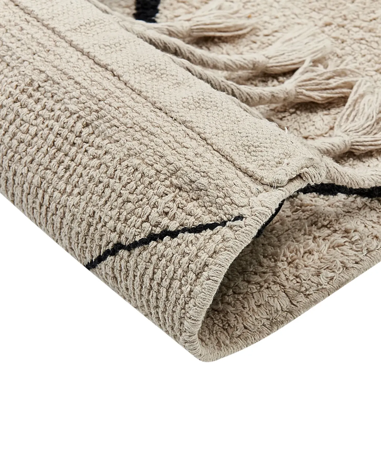 Tappeto ERLER Beige chiaro 160 x 230 cm Cotone
