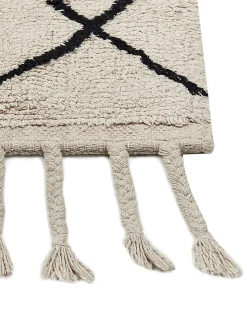 Tappeto ERLER Beige chiaro 160 x 230 cm Cotone
