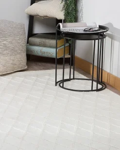 Tappeto ERZIN Bianco sporco 160 x 230 cm