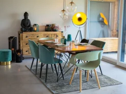 Tappeto ESEL Oro 160 x 230 cm Viscosa