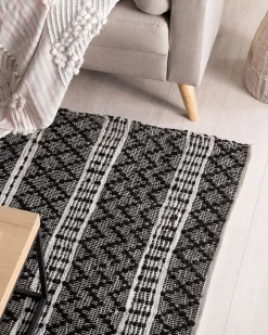 Tappeto FEHIMLI Nero 140 x 200 cm Pelle naturale