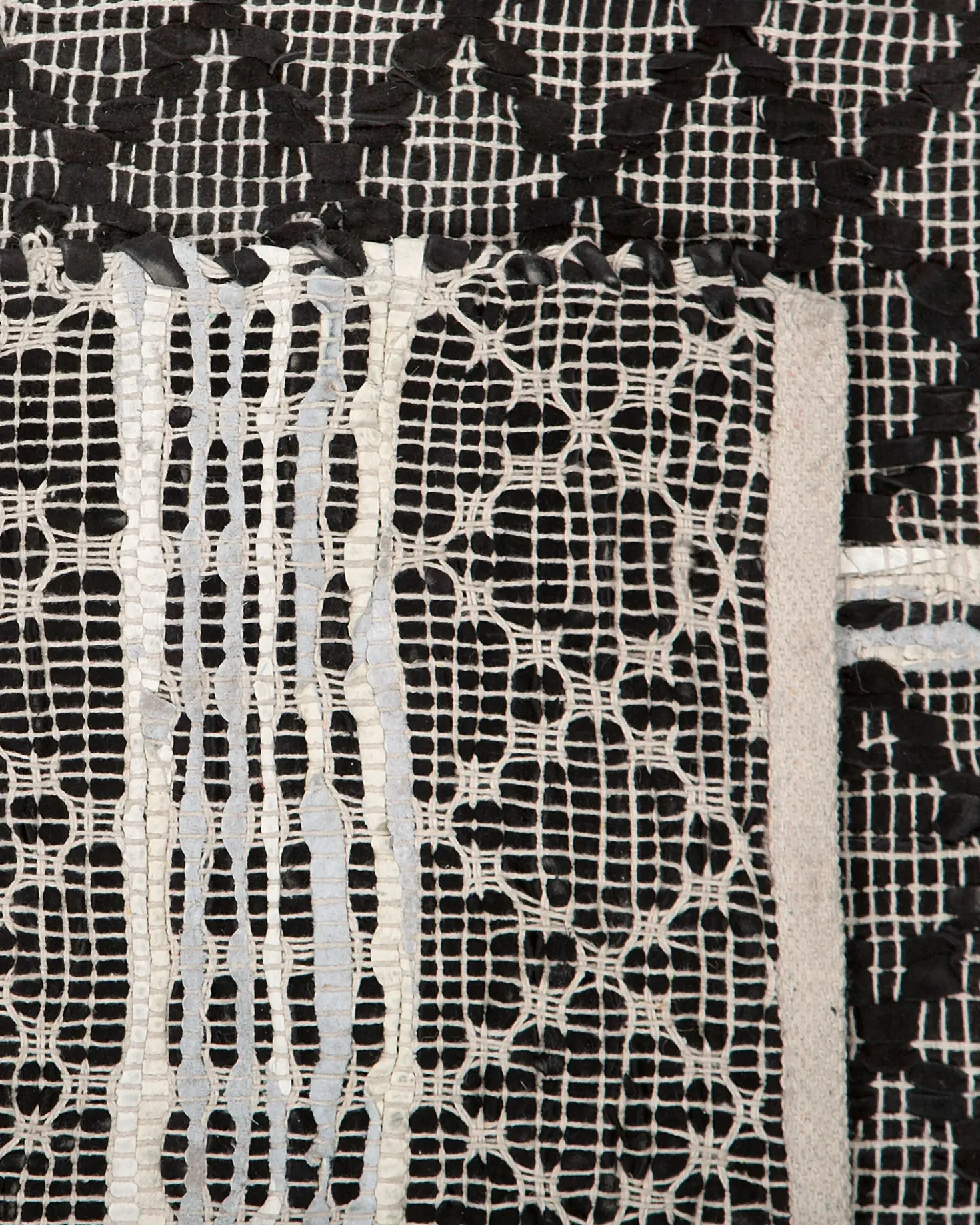 Tappeto FEHIMLI Nero 140 x 200 cm Pelle naturale
