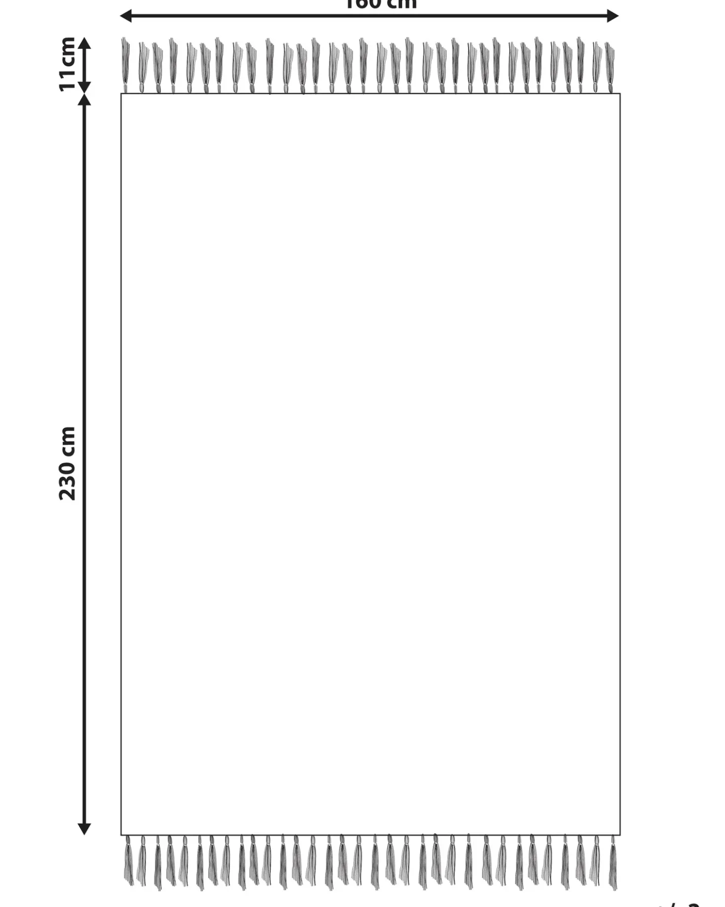 Tappeto FENER Multicolore 160 x 230 cm Iuta