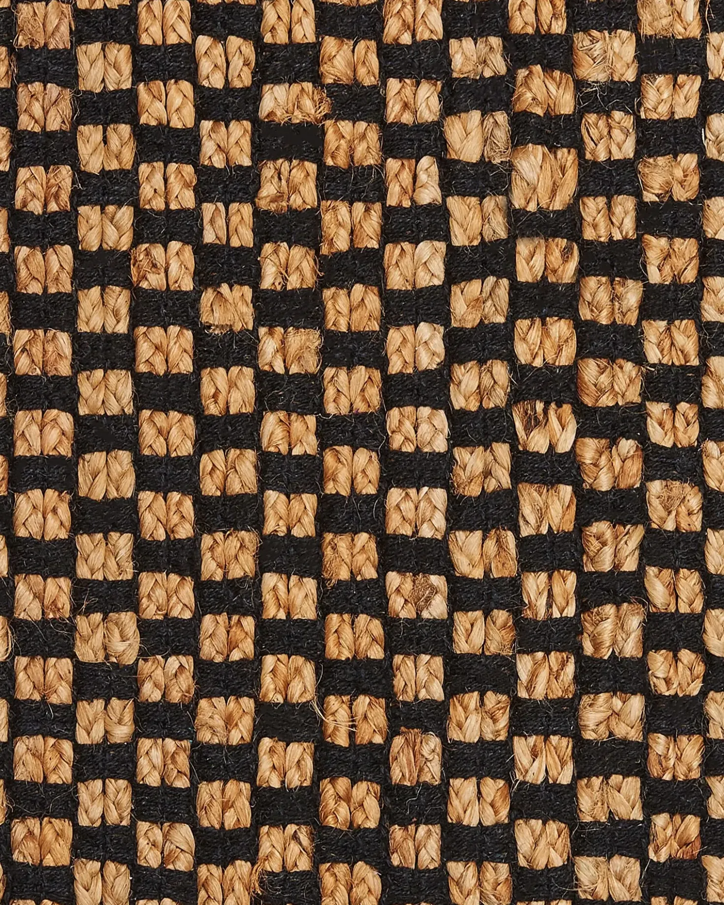 Tappeto GERCE Nero 140 x 200 cm Iuta