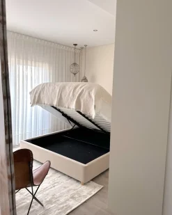 Tappeto GESI II Beige chiaro 160 x 230 cm Viscosa