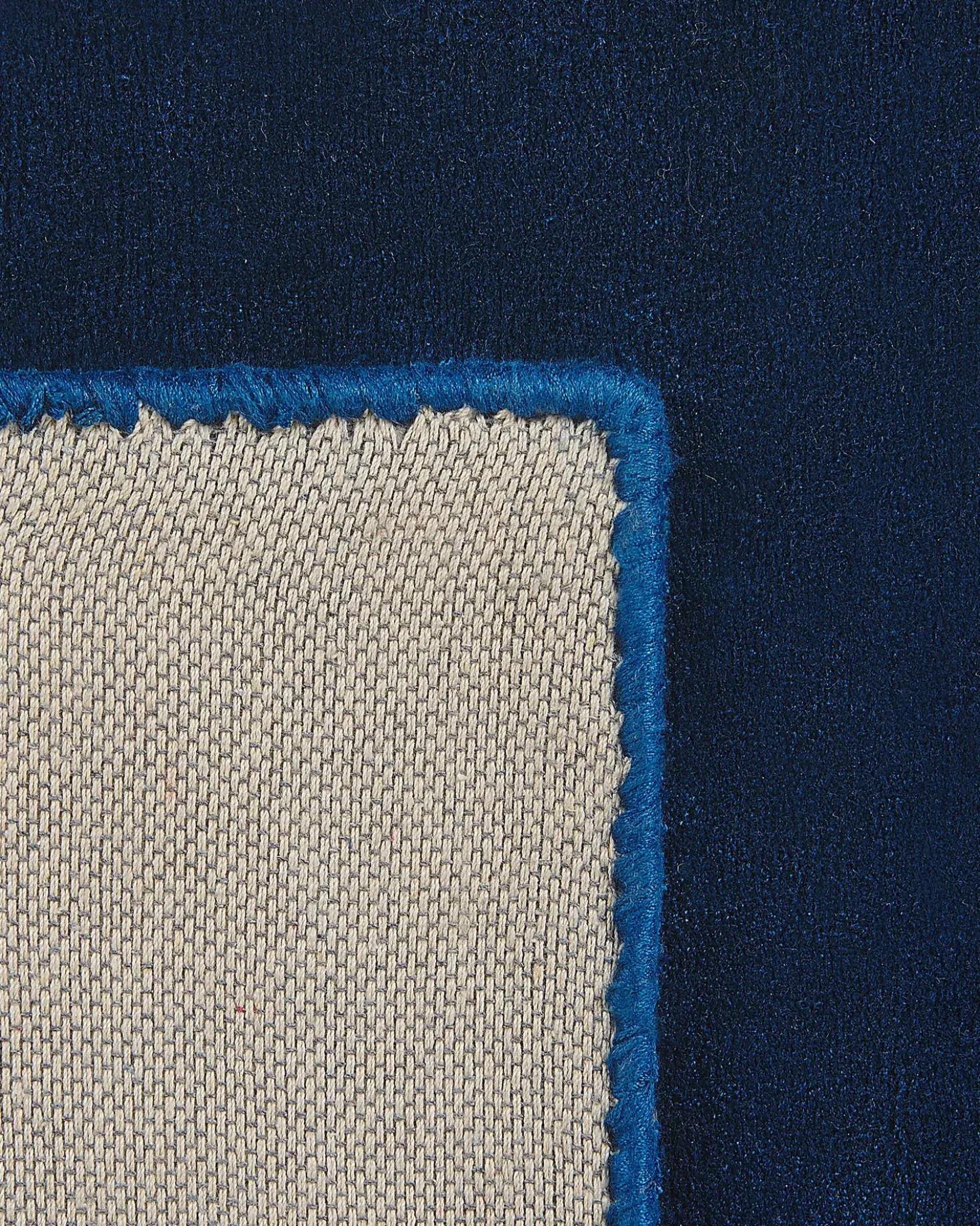 Tappeto GESI II Blu marino 160 x 230 cm Viscosa