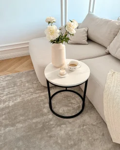 Tappeto GESI II Grigio chiaro 160 x 230 cm Viscosa