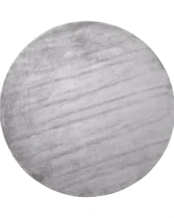 Tappeto GESI II Grigio chiaro ø 140 cm Viscosa