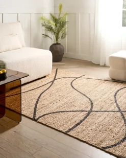 Tappeto GHOTA Beige 160 x 230 cm Iuta