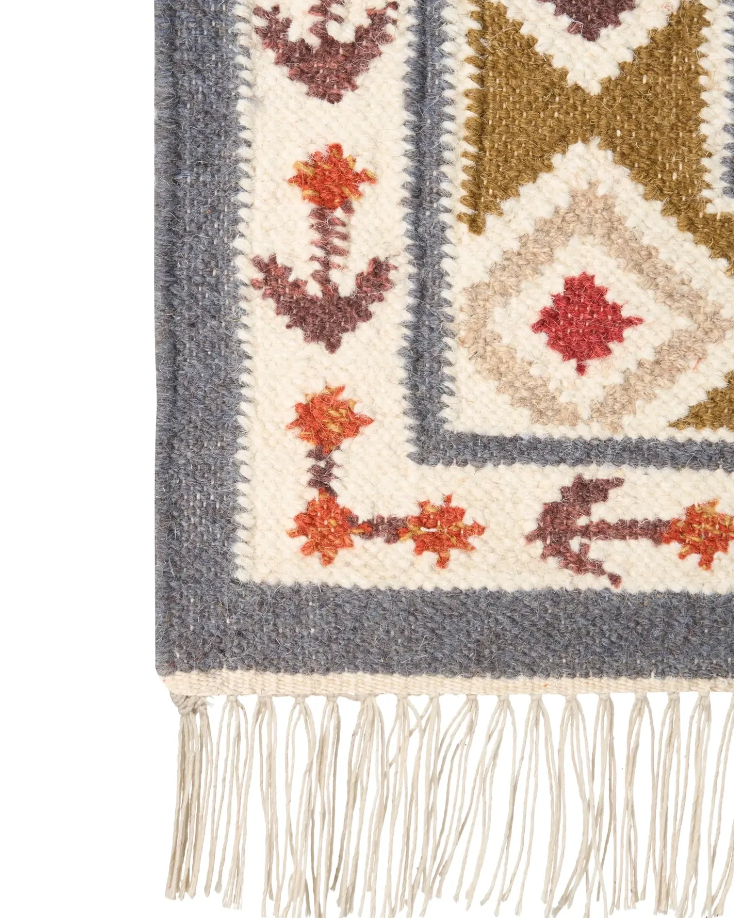 Tappeto GHUKASAVAN Multicolore 80 x 300 cm Lana Kilim