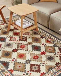 Tappeto GHUKASAVAN Multicolore 140 x 200 cm Lana Kilim