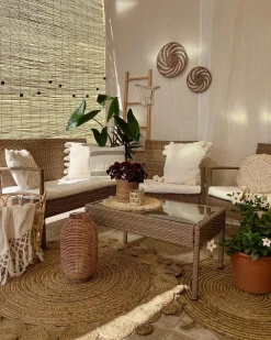Tappeto GOLGEN Beige ø 120 cm Iuta