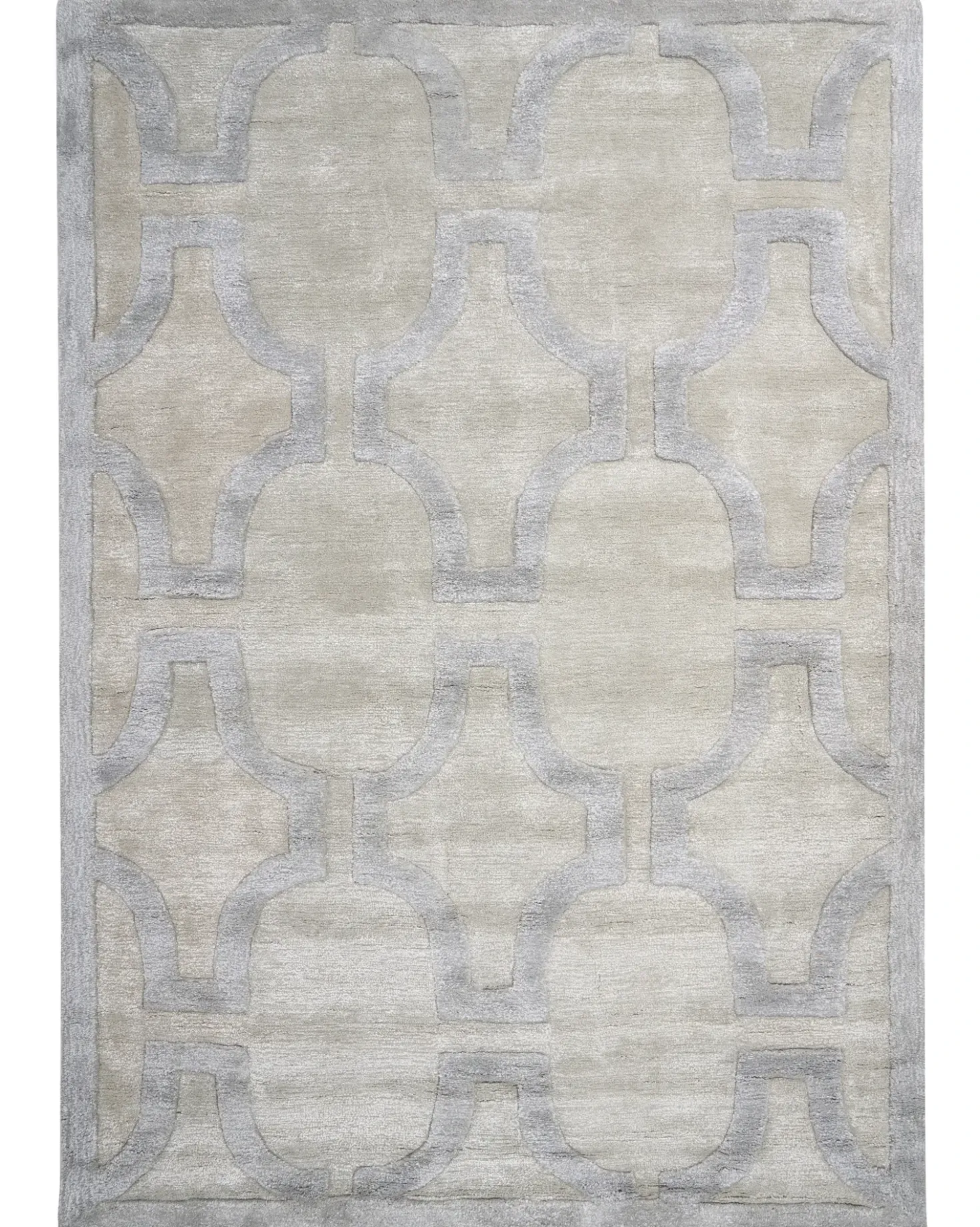 Tappeto GWANI Beige 160 x 230 cm Viscosa