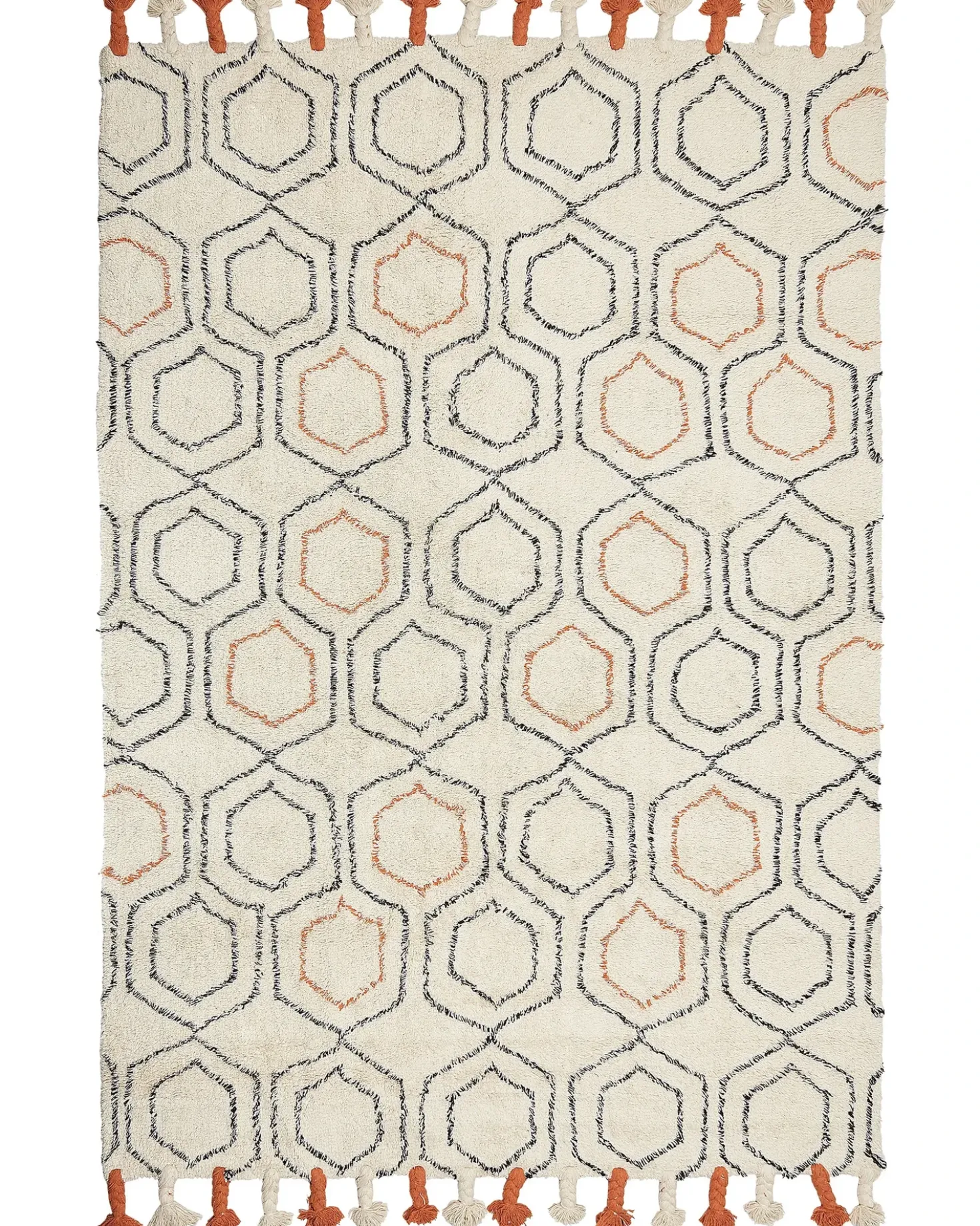 Tappeto HAJIPUR Beige 160 x 230 cm Cotone