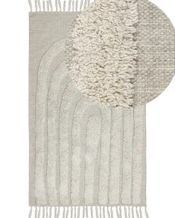 Tappeto HAKKARI Beige chiaro 80 x 150 cm Cotone