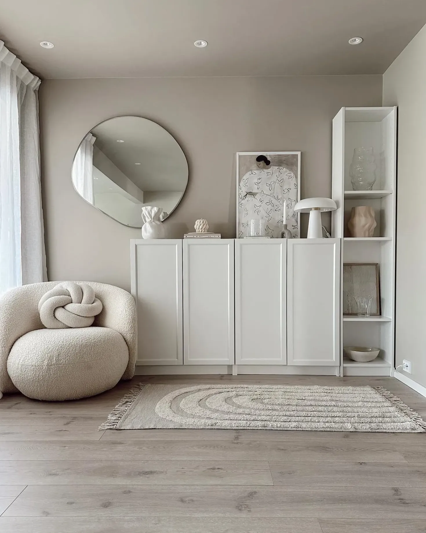 Tappeto HAKKARI Beige chiaro 80 x 150 cm Cotone