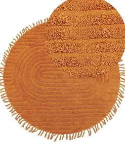 Tappeto HALFETI Arancione ø 140 cm Cotone