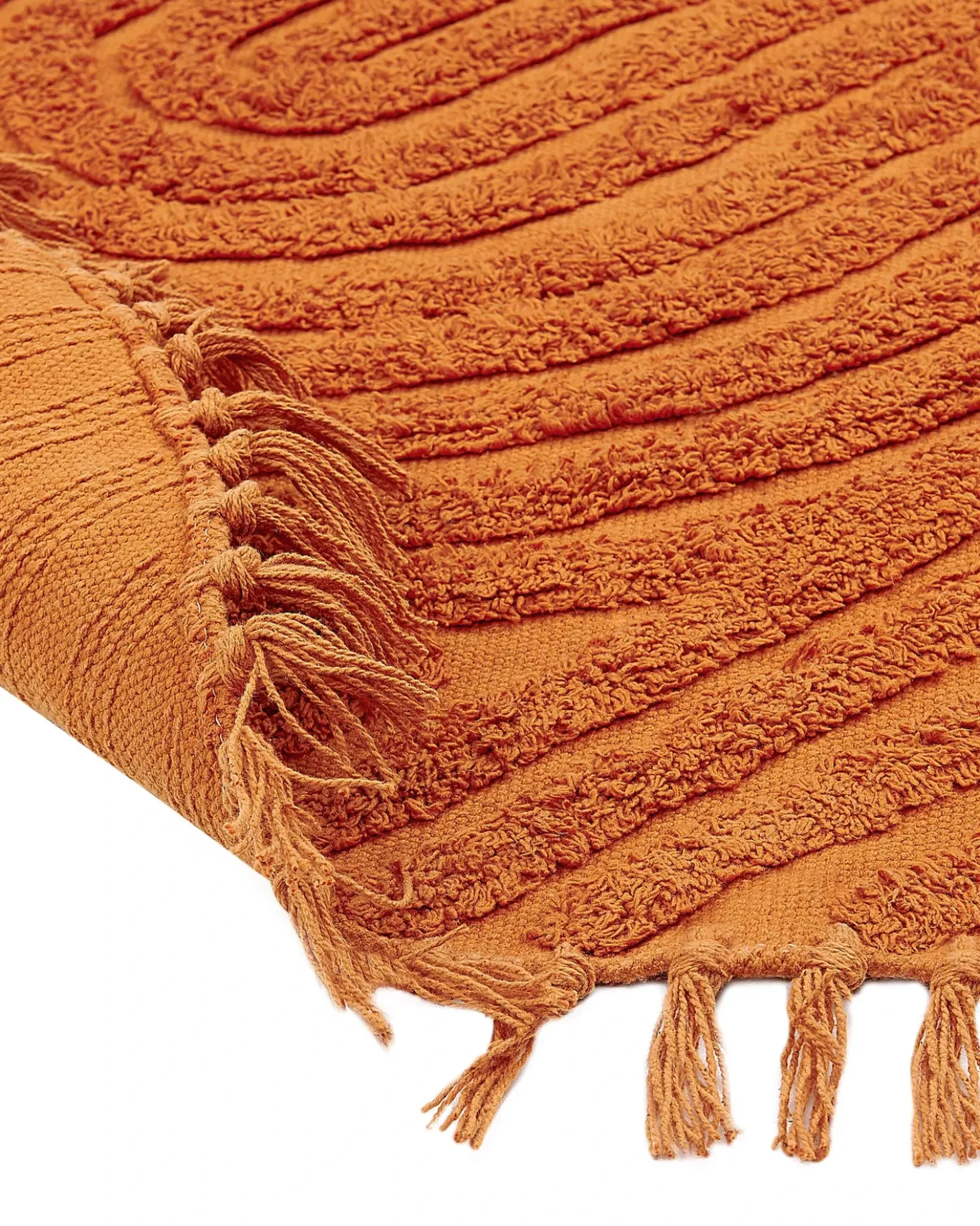 Tappeto HALFETI Arancione ø 140 cm Cotone