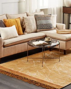Tappeto HANLI Arancione 160 x 230 cm Viscosa