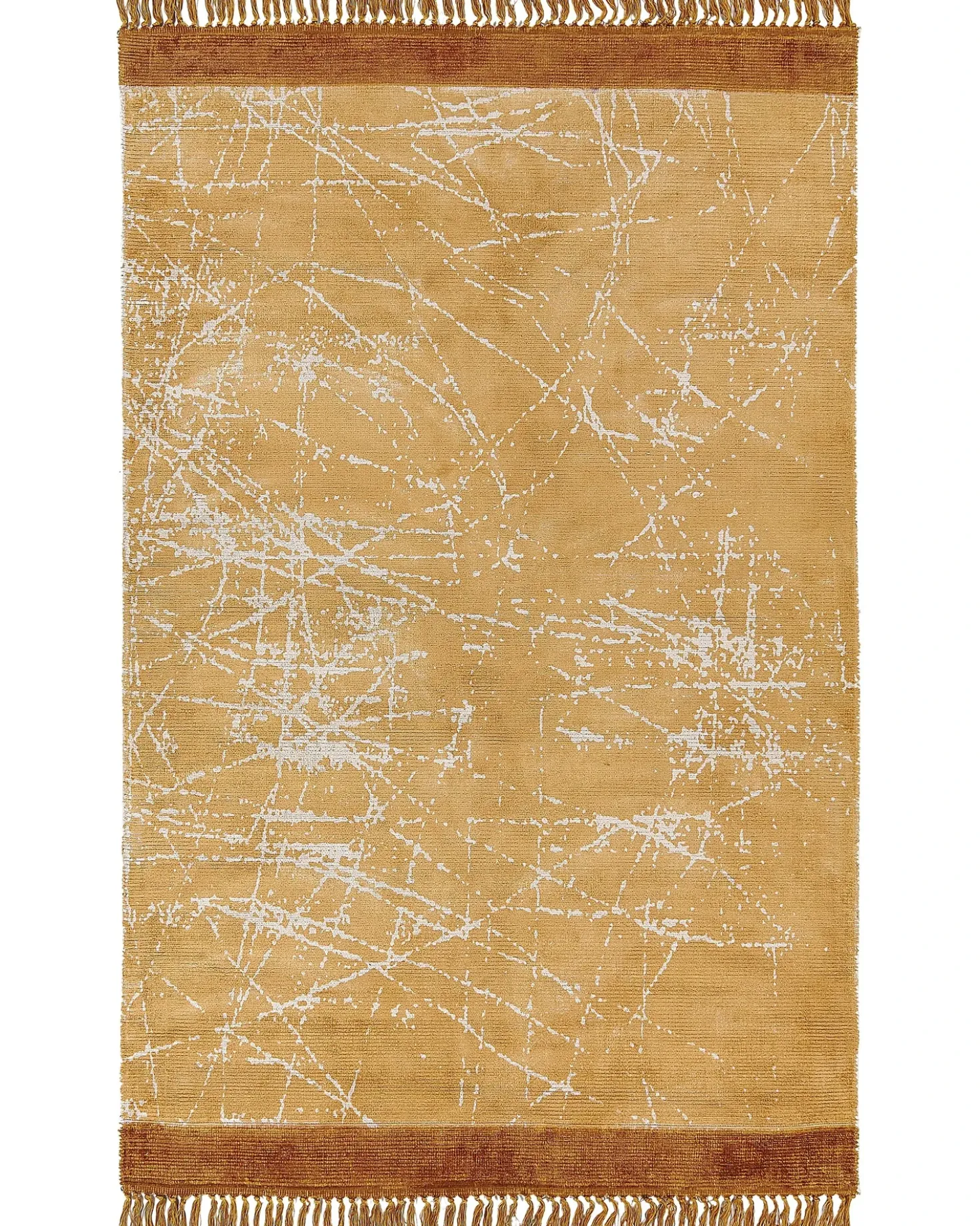 Tappeto HANLI Arancione 160 x 230 cm Viscosa
