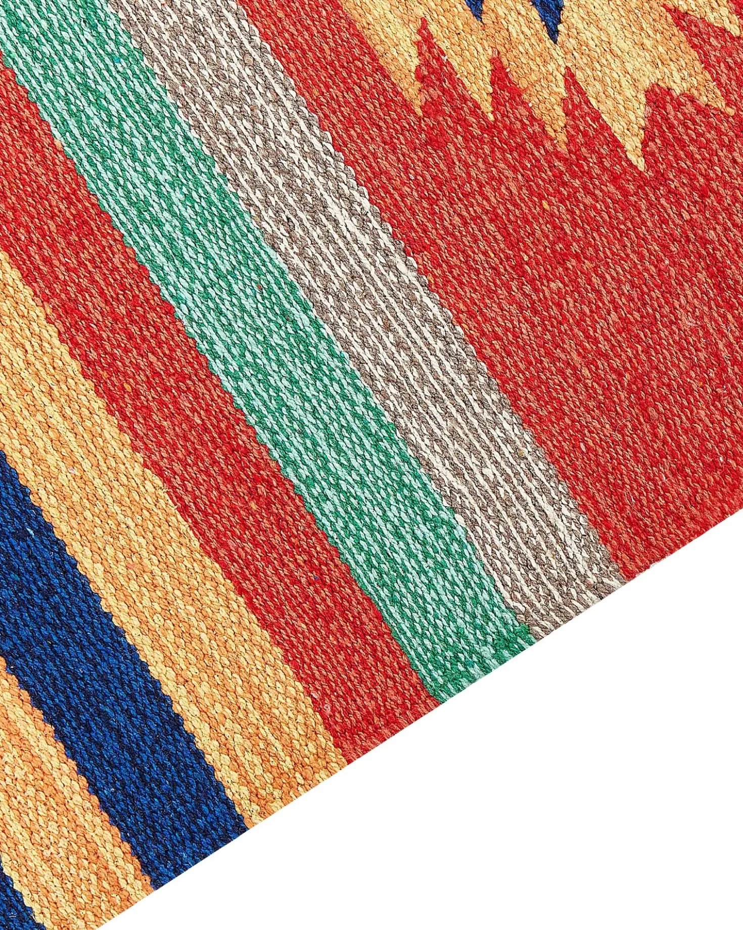 Tappeto HATIS Multicolore 80 x 300 cm Cotone Kilim